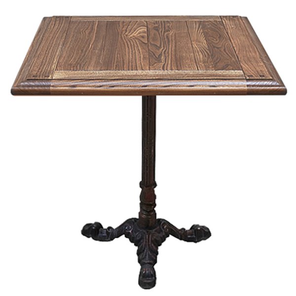    Cast iron and Oak restaurant table square    | Loft Concept 