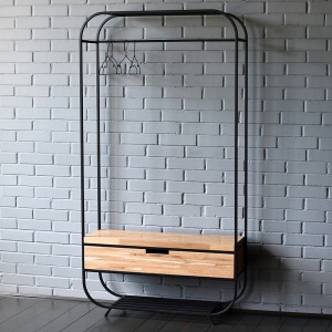 Рейл с выдвижным ящиком Ewing Industrial Metal Rust Clothes Rail