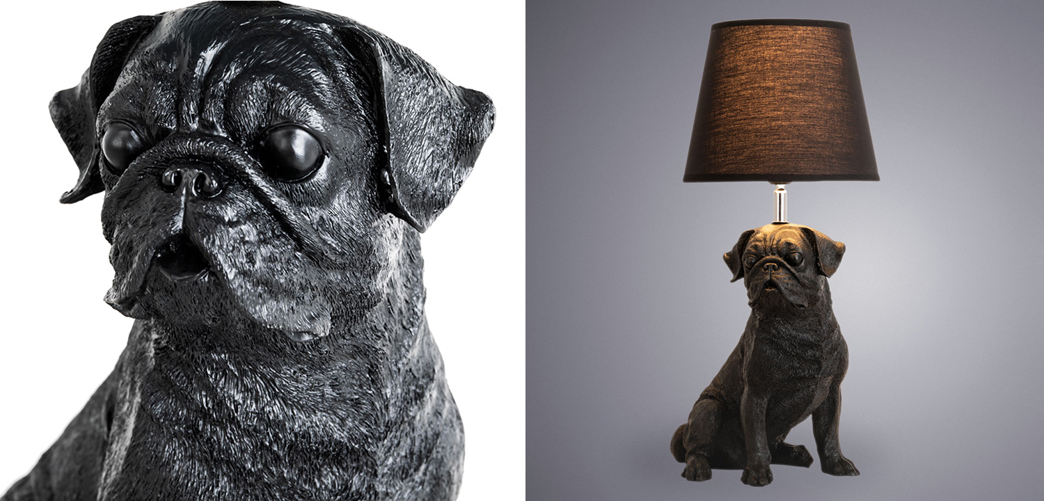 Настольная лампа Black Bulldog Table Lamp - фото