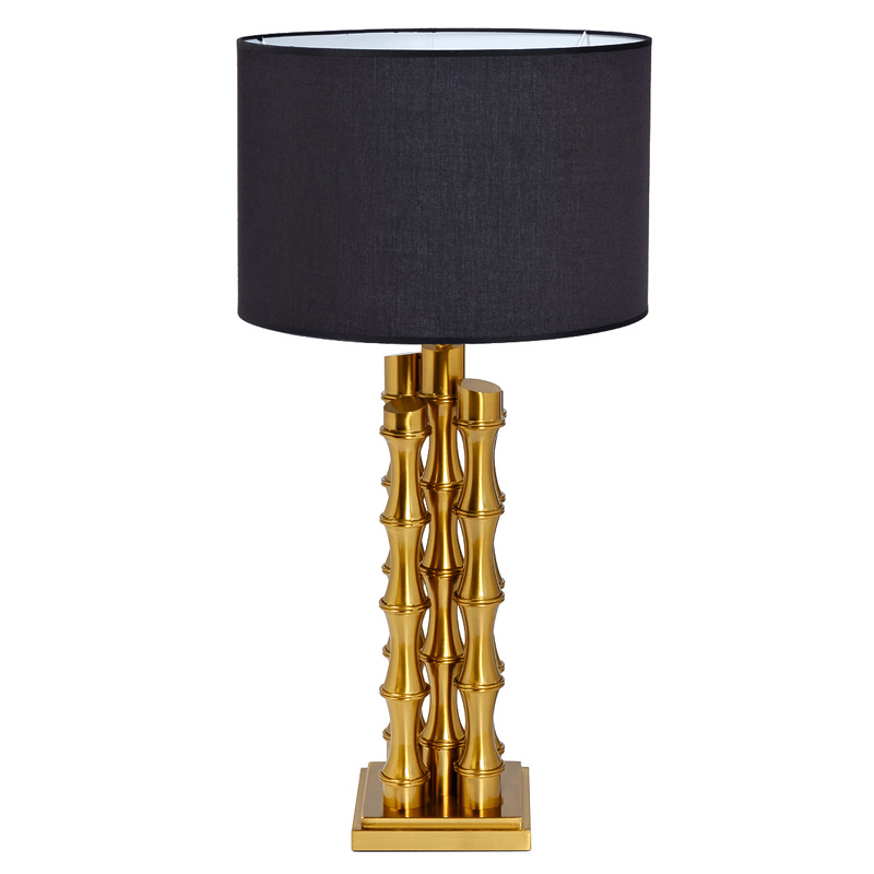 

Настольная лампа с Черным Абажуром Damian Gold Table Lamp