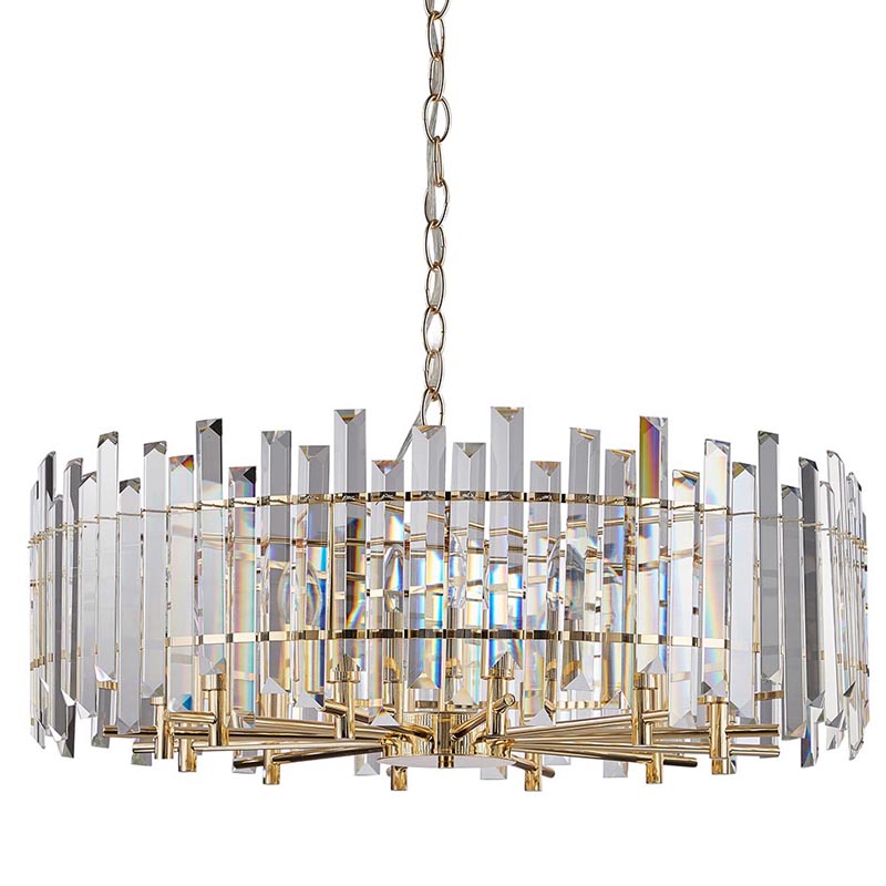 Люстра Langley Chandelier gold 80 Золотой Прозрачный в Москве | Loft Concept 