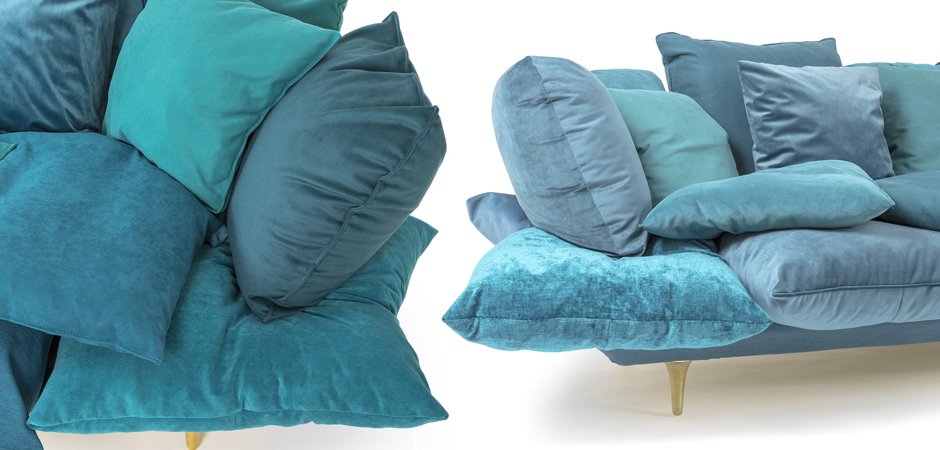 Диван Seletti Sofa Comfy Turquoise - фото