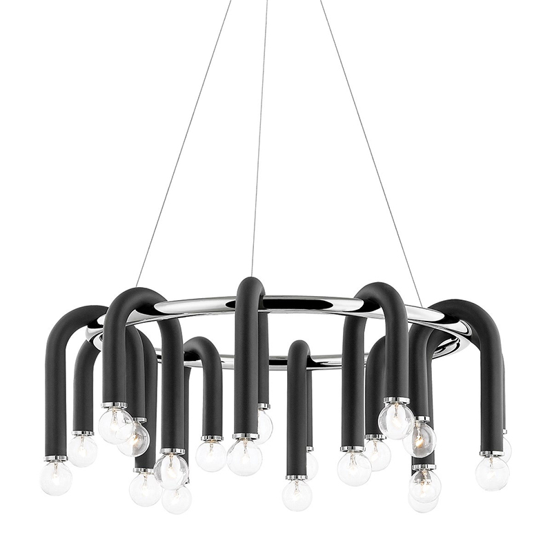  Paulson floppy chandelier round chrome     | Loft Concept 