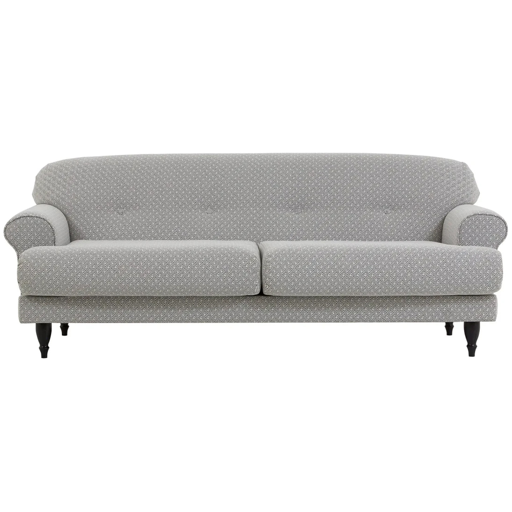 

Трехместный диван Garner Grey Ornament Sofa