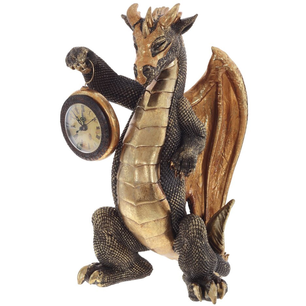 

Часы в виде дракона Dragon Gold Mask with Clock