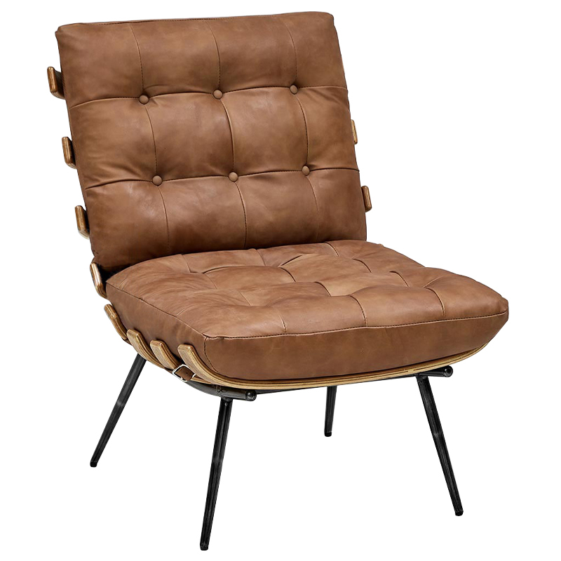  Philbert Chair brown leather    | Loft Concept 
