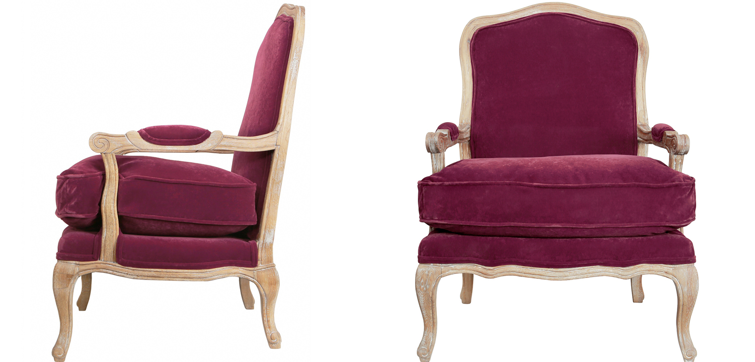 Кресло Joseph Chair violet - фото