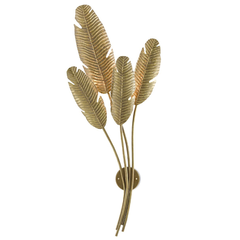     Golden Palm Leaves Wall Lamp    | Loft Concept 