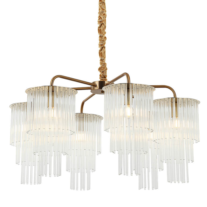  Harrison Chandelier gold 6 lamp      | Loft Concept 