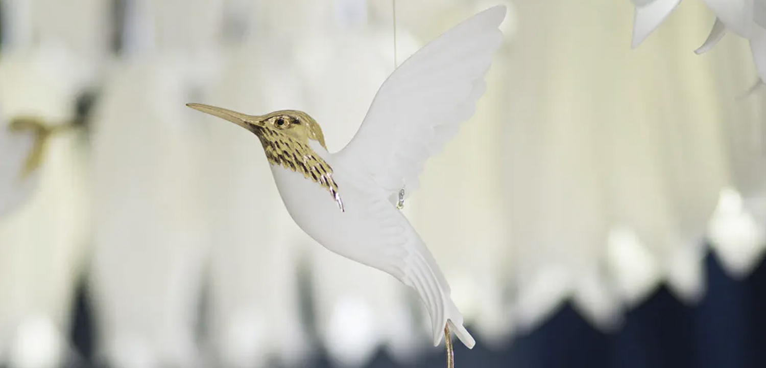 Люстра c Птичками Колибри Sagarti Pendant lamp ALBA Flowers & Birds - фото №1