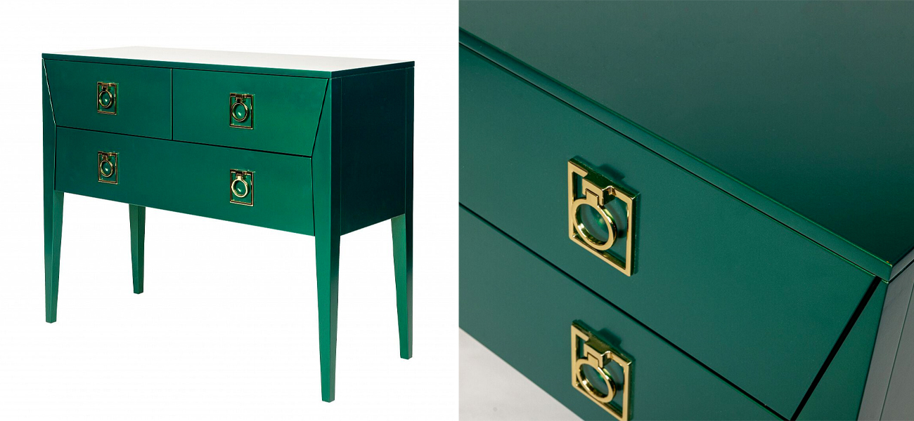 Зеленый комод Сontemporary Art Deco - фото