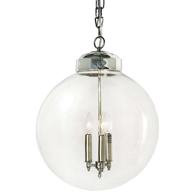   Conor Globe Hanging lamp Silver   (Transparent)   | Loft Concept 