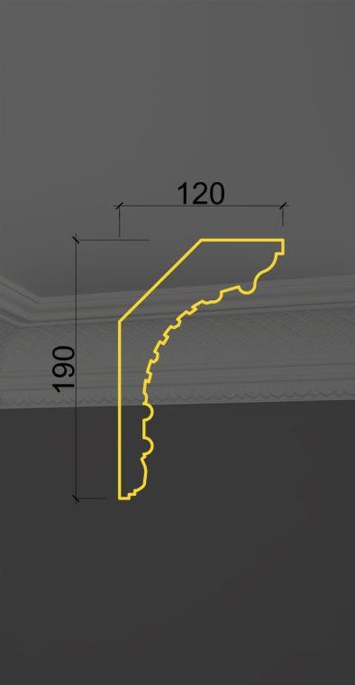 Карниз с орнаментом KO-23 в Москве
