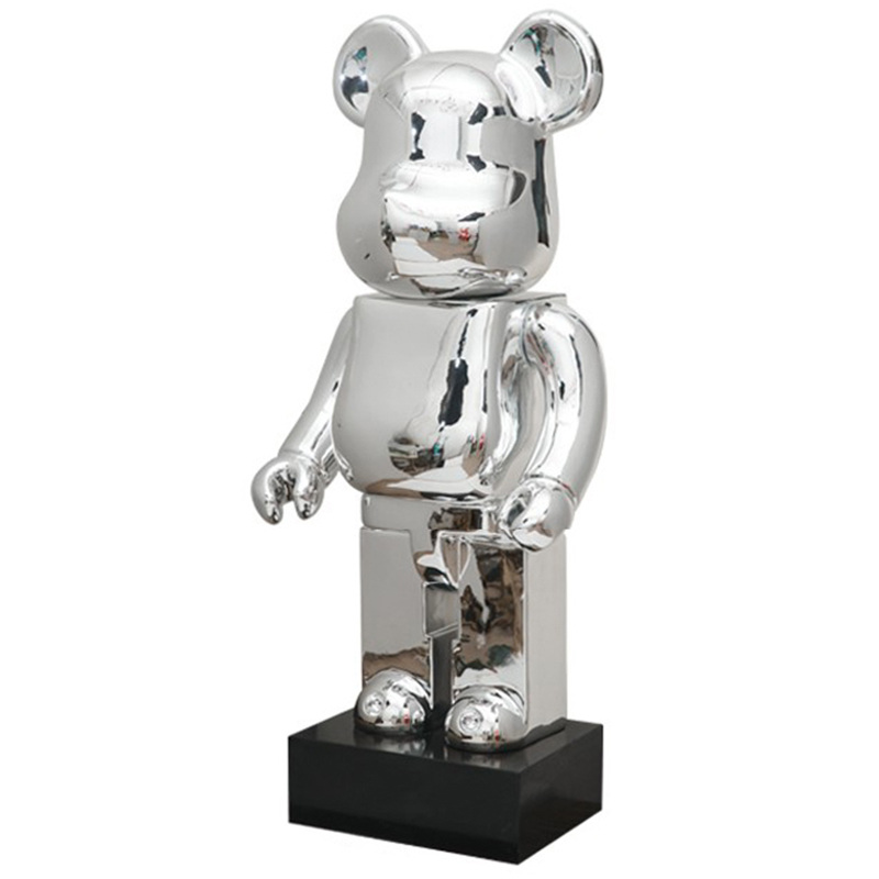  Bearbrick Silver on stand    | Loft Concept 
