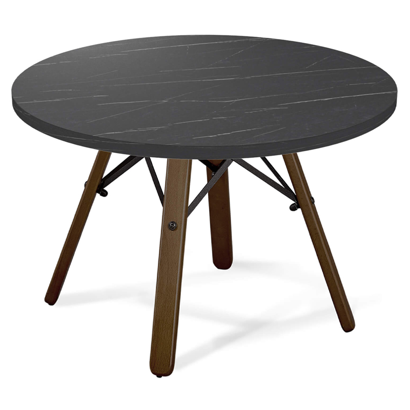 

Стол журнальный c круглой столешницей на четырех коричневых ножках Charm Coffee Table