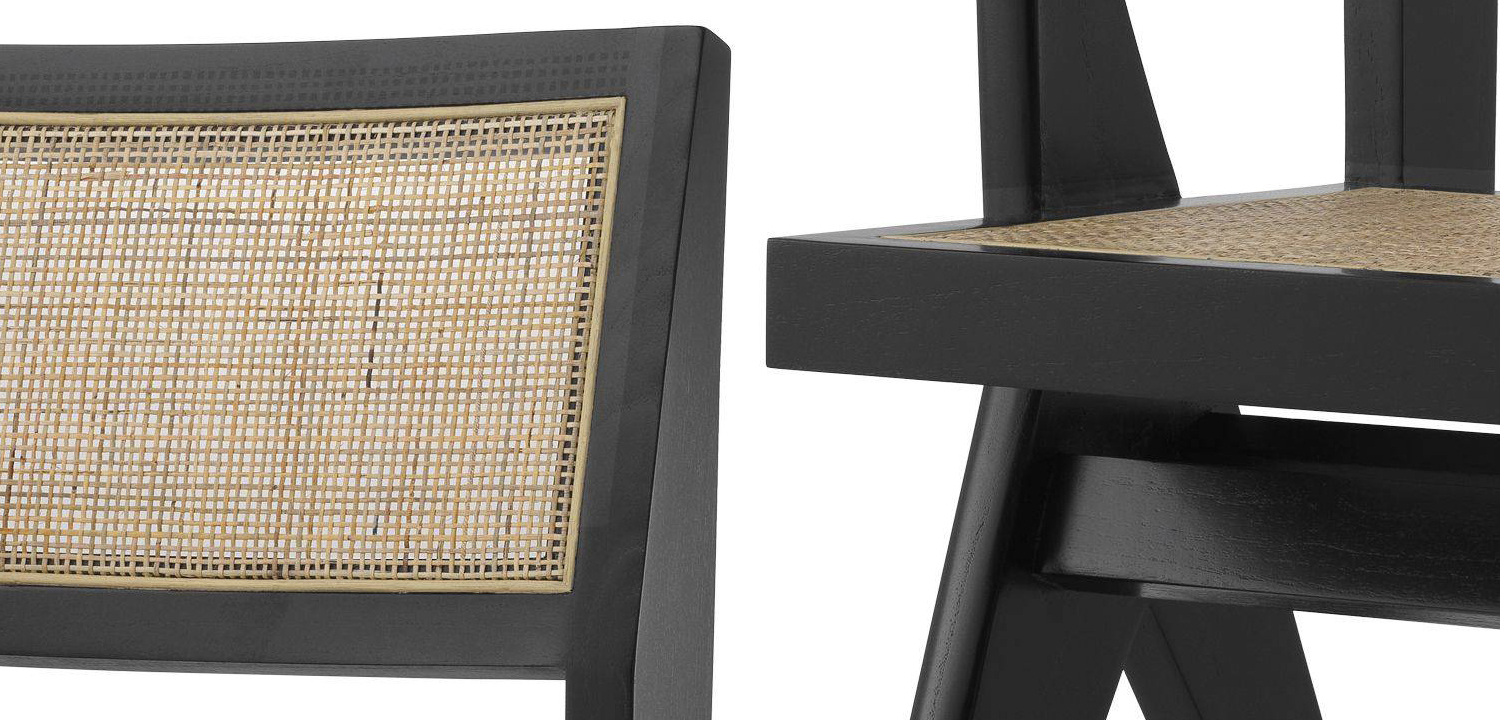 Стул Eichholtz Chair Niclas With Desk black - фото