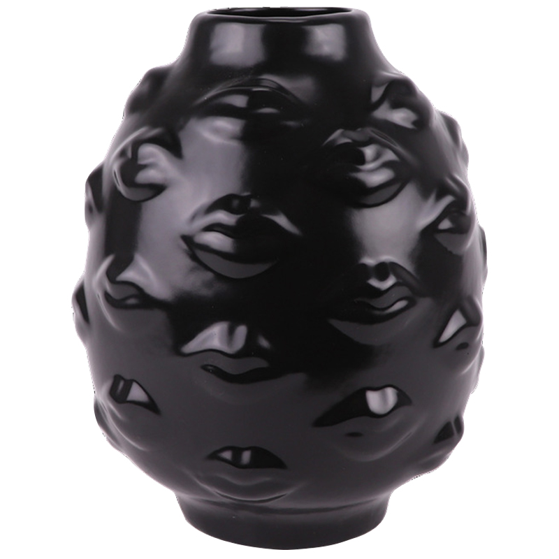  GILDED GALA ROUND BLACK Vase    | Loft Concept 