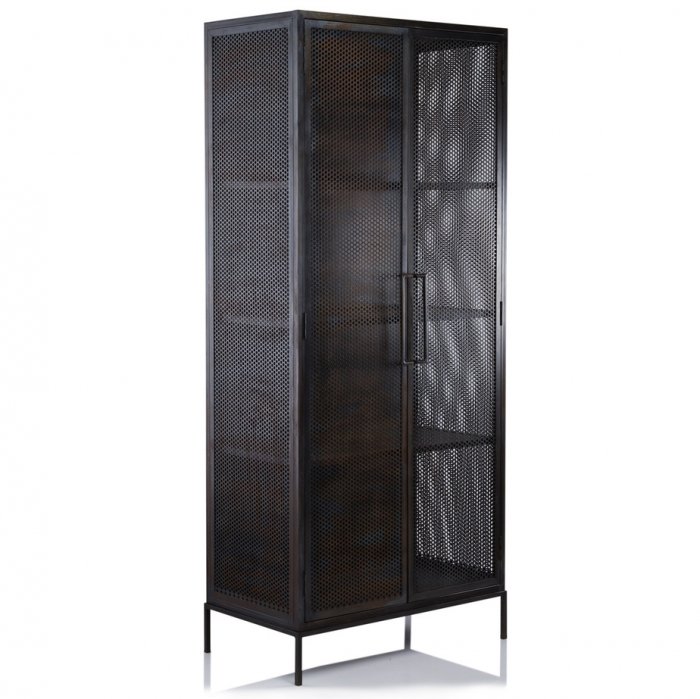  Industrial Loft Dark Metal Tali Cabinet    | Loft Concept 