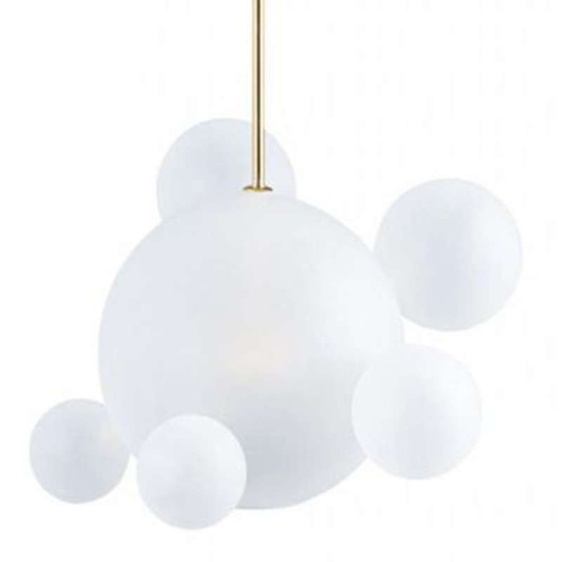 

Светильник Giopato & Coombes Bollr Pendant 6 BUBBLE LAMP матовое белое стекло