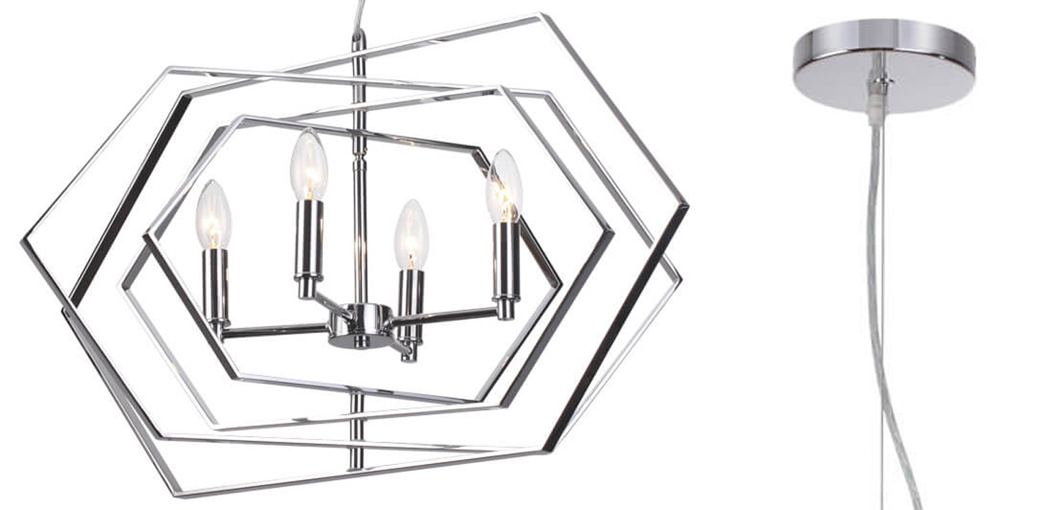 Люстра Damaris Chandelier silver - фото