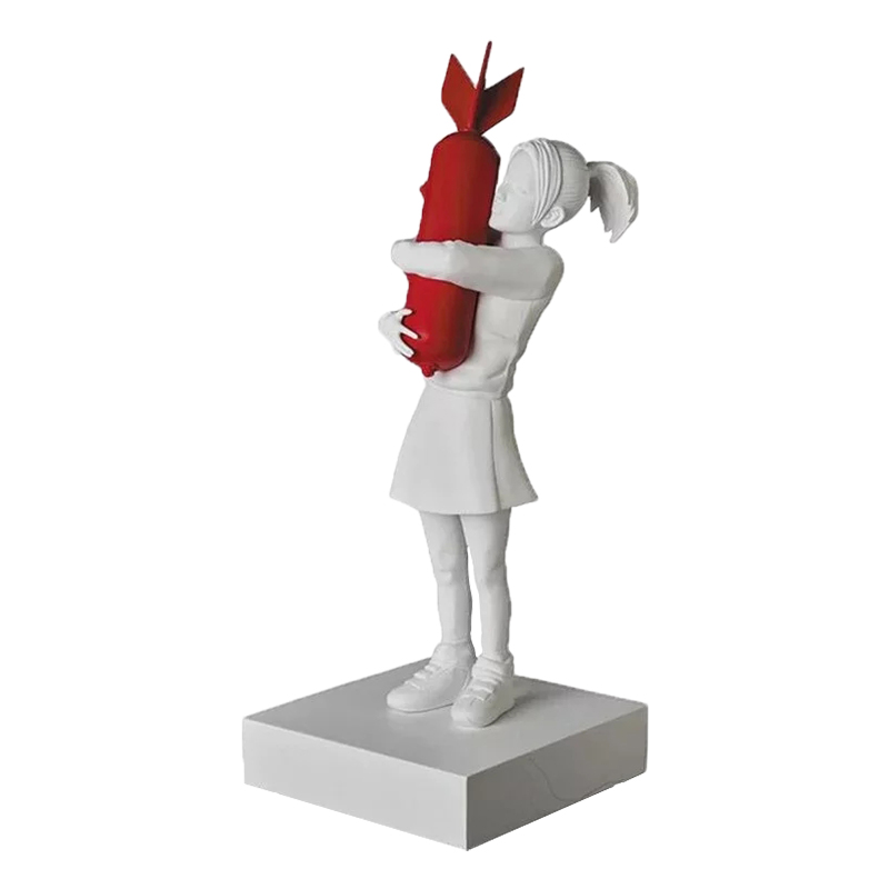  Banksy Bomb Hugger Sculpture Red     | Loft Concept 