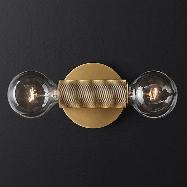  RH Utilitaire Inline Sconce Brass    | Loft Concept 