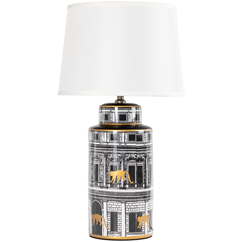   Old Town Lampshade Black White -     | Loft Concept 