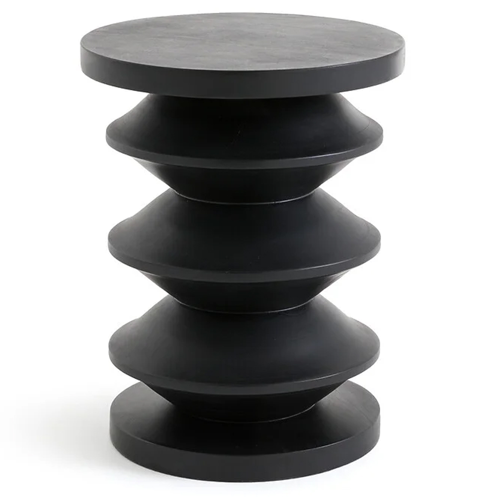 

Фигурный приставной столик черного цвета AMORPHOUS