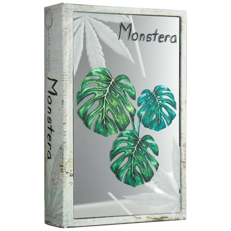 Шкатулка-книга Monstera Leaves Mirror Book Box