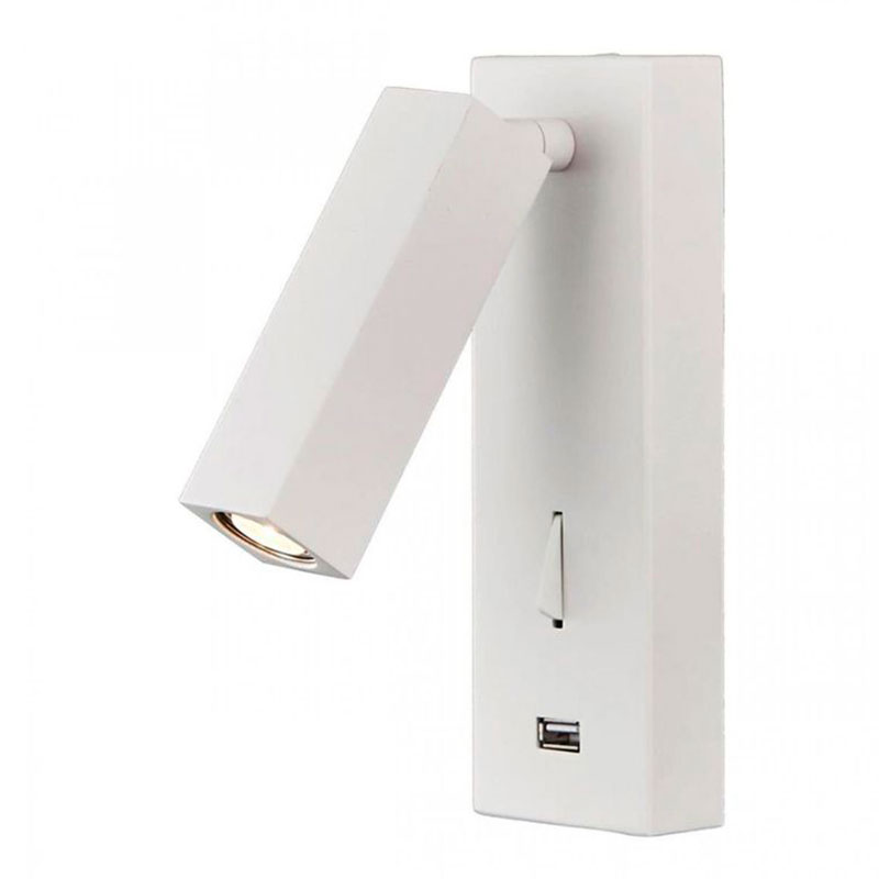  Chelsom WALL LED DOCK White USB    | Loft Concept 