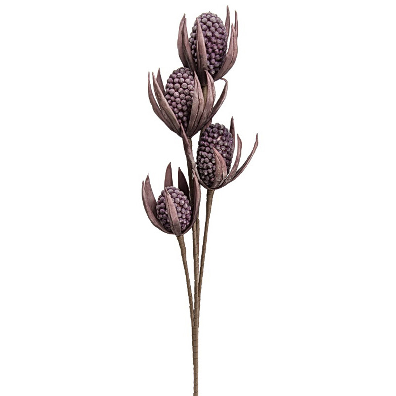 

Декоративный искусственный цветок Анона фиолетовая