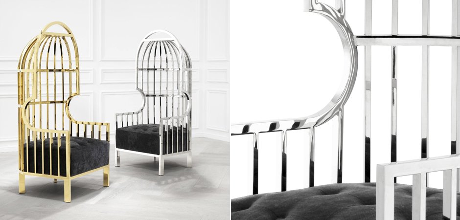 Кресло Eichholtz Chair Bora Bora Stainless Steel Кресло Eichholtz Chair Bora Bora Stainless Steel - Loft-Concept в Москве