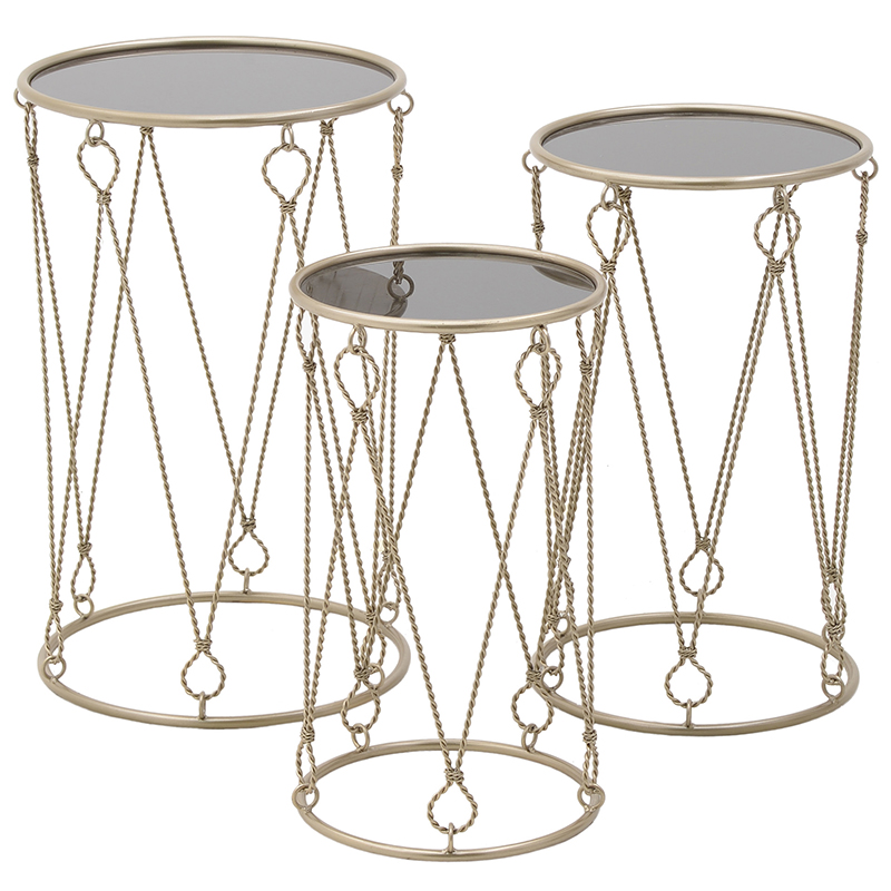   3-   Metal Rope Side Tables    | Loft Concept 