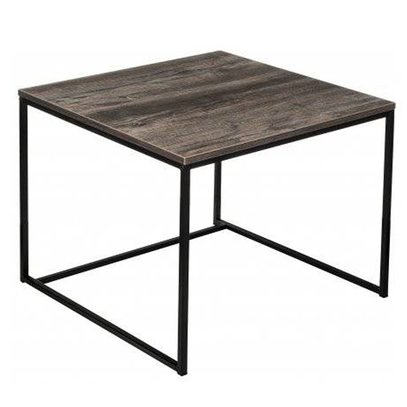   Industrial Oak Natil Side Table     | Loft Concept 