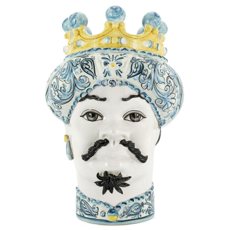 

Ваза Vase Moro Man Ornate White Face