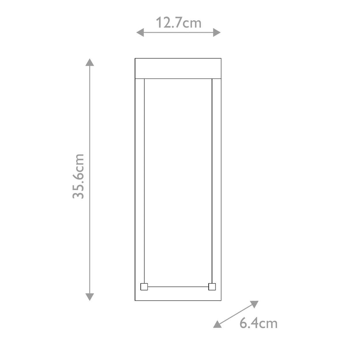 Настенный фонарь уличный прямоугольный черного цвета со стеклом с пузырьками Eurofase в Москве