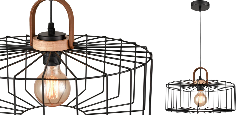 Подвесной светильник Cage Wire Color black D42 Подвесной светильник Cage Wire Color black D42 - Loft-Concept в Москве