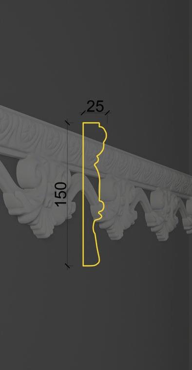 Молдинг с орнаментом MO-28 в Москве