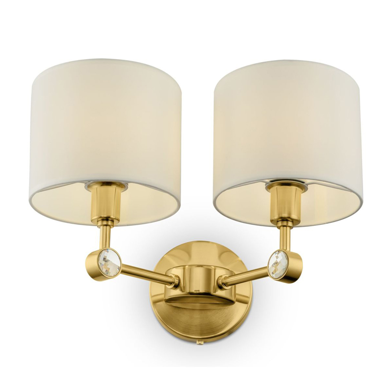 Бра Aldrich light Sconce Латунь Белый в Москве | Loft Concept 