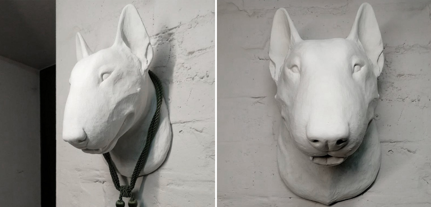 Аксессуар на стену Бультерьер - фото