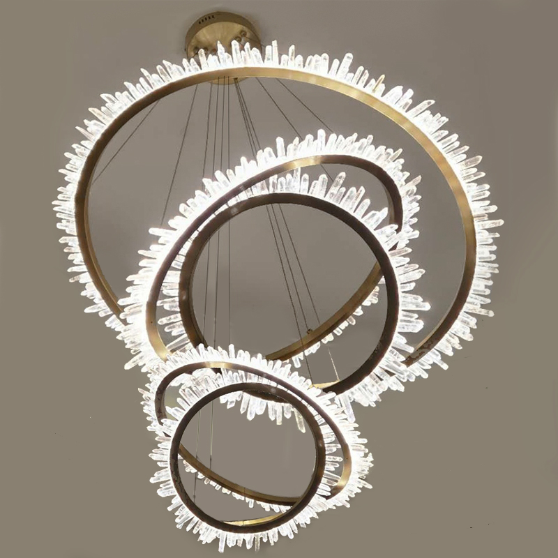         chandelier Large Rings Crystals     | Loft Concept 