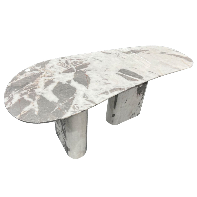   Ernest Grey Marble Dining Table    | Loft Concept 