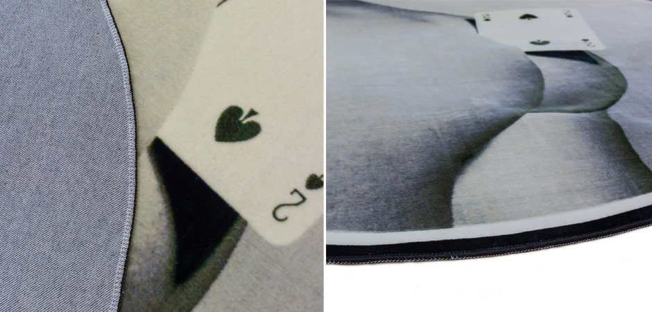 Ковер Seletti Round Rug Two of Spades Ковер Seletti Round Rug Two of Spades - Loft-Concept в Москве
