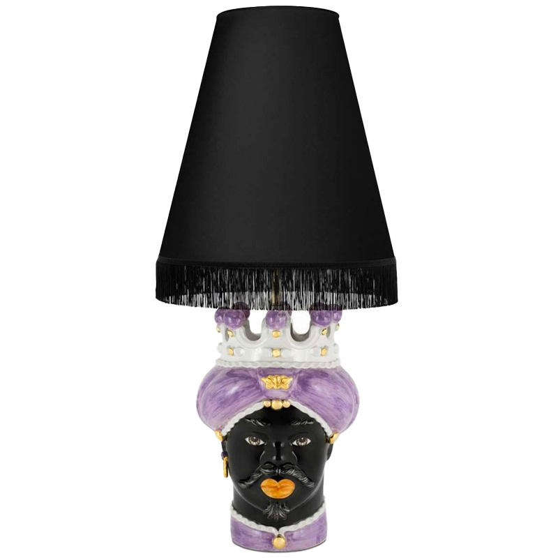   Table Lamp Moro Man Medium New Violet and Black       | Loft Concept 
