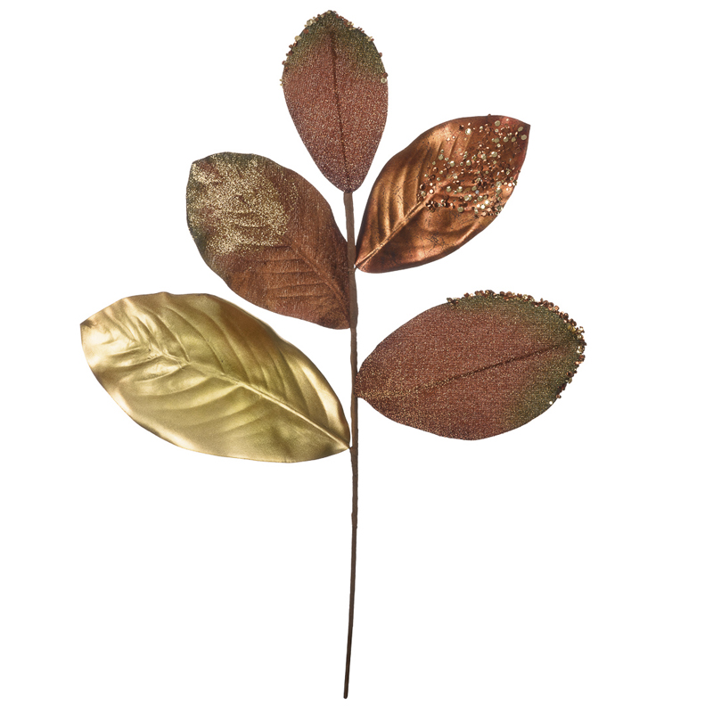 

Декоративная ветвь с бронзовыми листьями