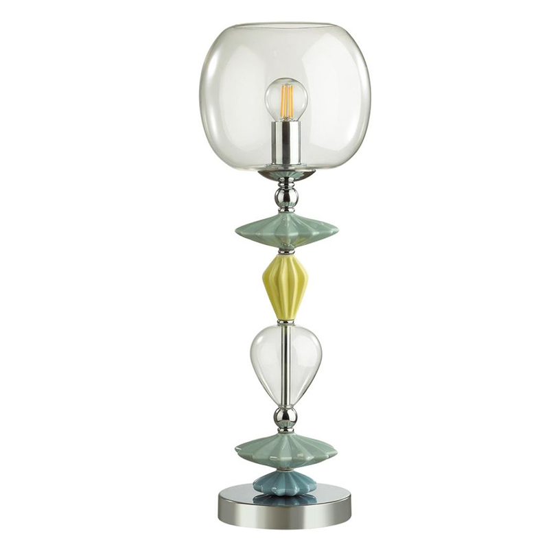   Iris Glass Table lamp Candy chrome  (Transparent)       | Loft Concept 