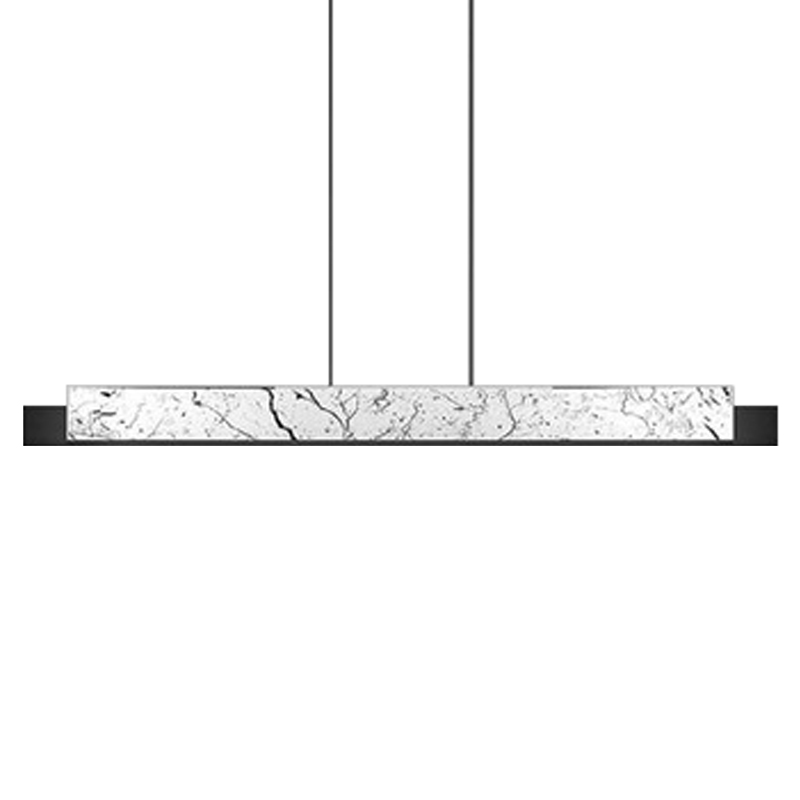  Leonce Marble Linear Chandelier White    Bianco   | Loft Concept 