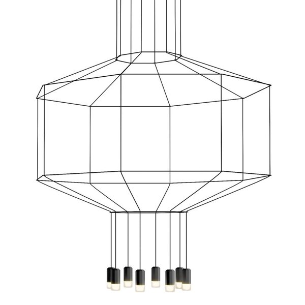 Vibia Wireflow 0299 Octagonal Square Pendan Light    | Loft Concept 