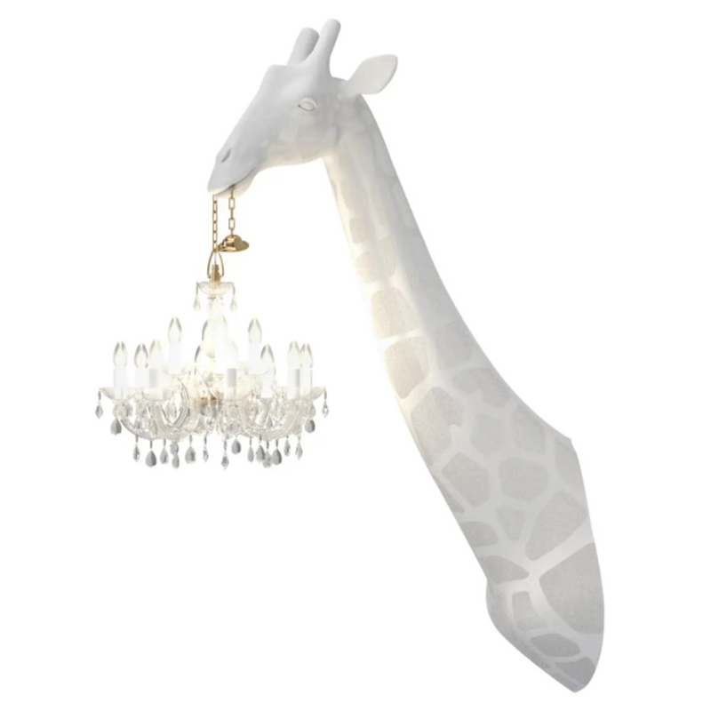    White Giraffe Wall Lamp Sconce Chandalier    | Loft Concept 