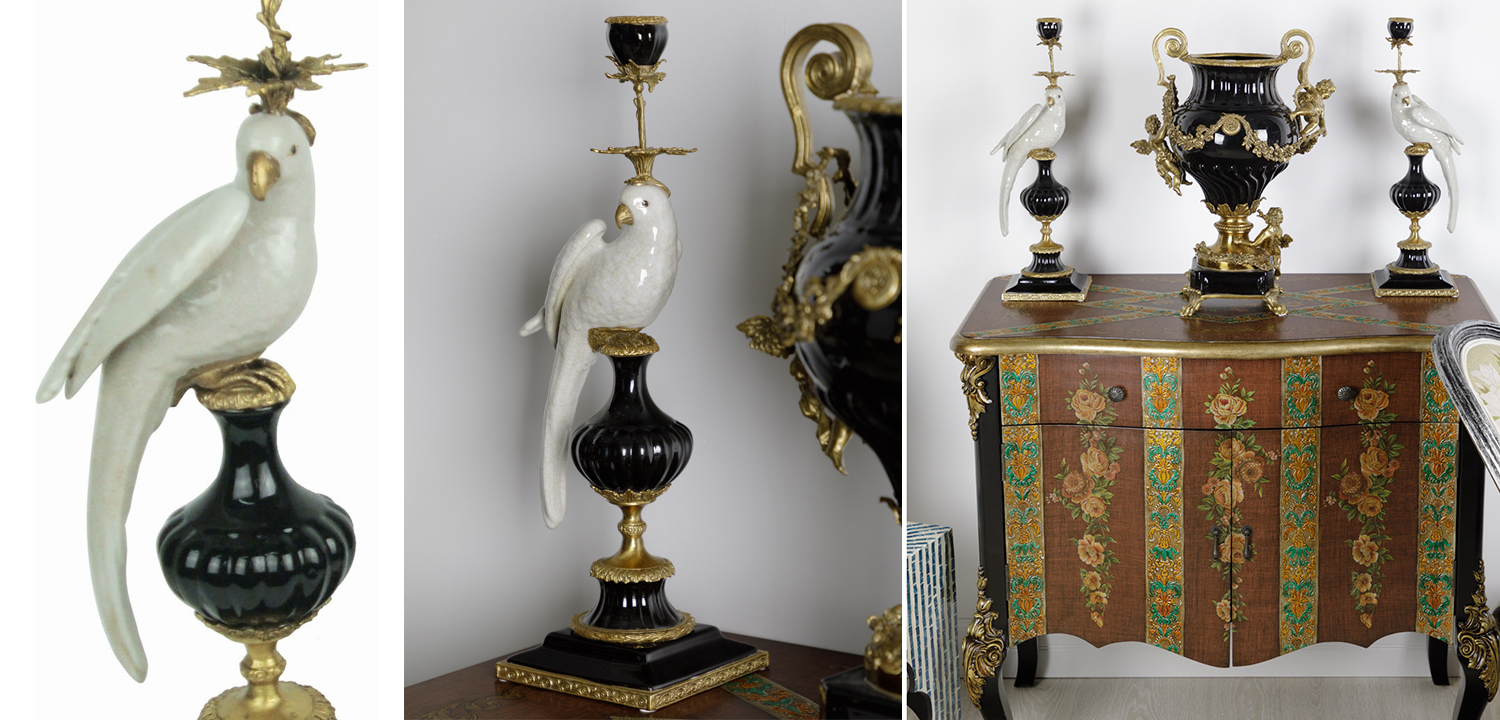 Подсвечник White Parrot - фото